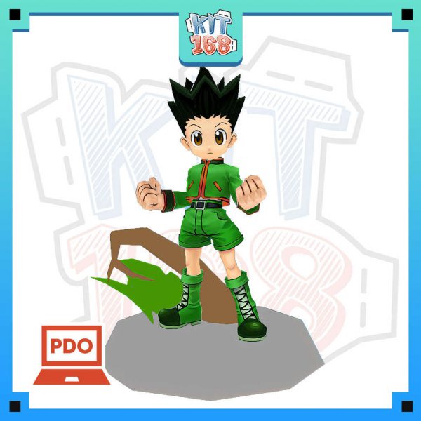 Mô hình giấy Chibi Gon Freecss ver 3 Hunter x Hunter Kit168 Shop mô